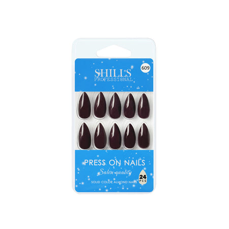Shills Professional Reusable Press On Nails Almond - SPN609