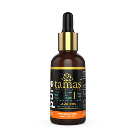 Tamas Pure Ayurveda 100% Organic Mandarin Essential Oil - USDA Certified Organic