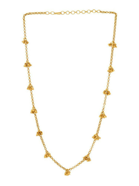 Brass Antique Polish Necklace - Ruby Raang