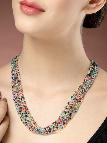 NVR Women's Multi-Coloured Handcrafted Necklace