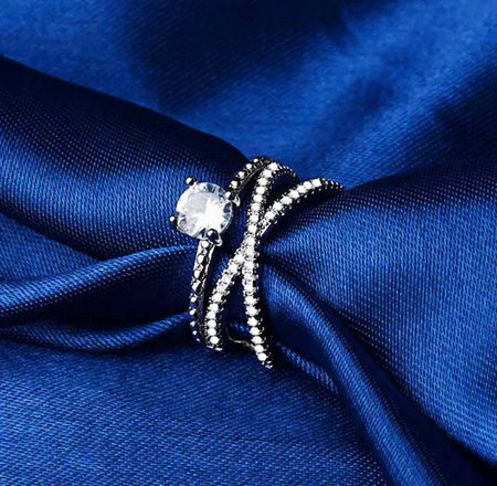 Joban Fashion Silver Brass Adjustable Ring
