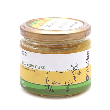 Wellbe Desi Cow Ghee | Indian Hallikar Cow Ghee | Pure A2 Ghee | Natural & Healthy | Better Choice - Better Life