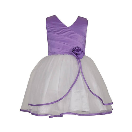 Asmaani Baby Girl Multi Color Satin Knee Length Frock (AS-DRESS-22027)