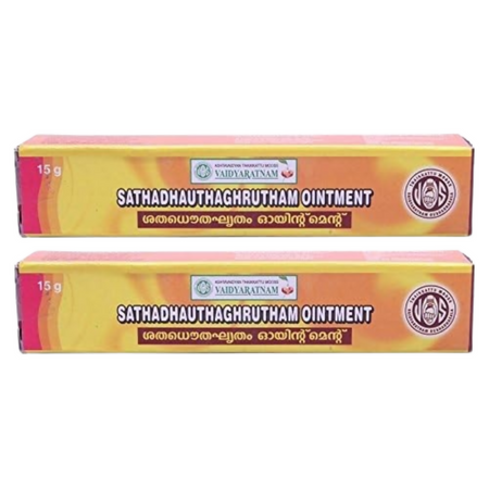 Vaidyaratnam Sathadhauthaghrutham Ointment