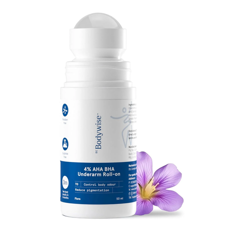 BeBodywise 4% AHA BHA Underarm Roll On For Reduce Pigmentation - Flora Fragrance