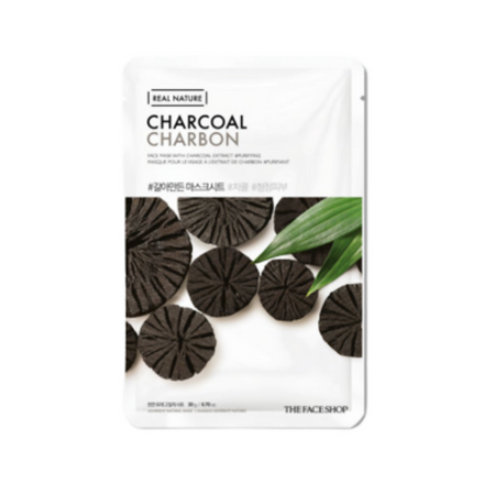 The Face Shop Real Nature Charcoal Face Mask - Korean Skincare