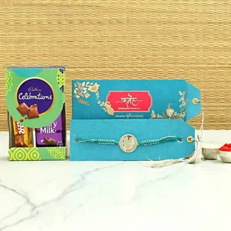 Ironman Metal Rakhi & Cadbury Celebrations Box