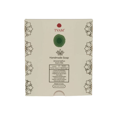 Tvam Handmade Soap ā Almond Saffron Goat's Milk