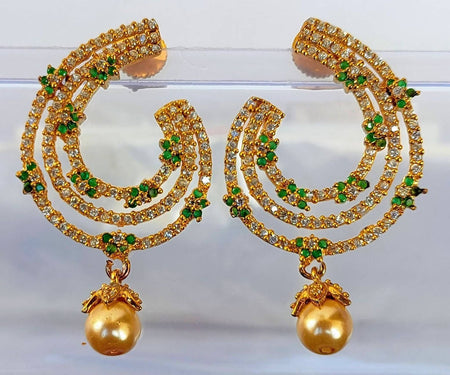 Green AD Designer Earrings