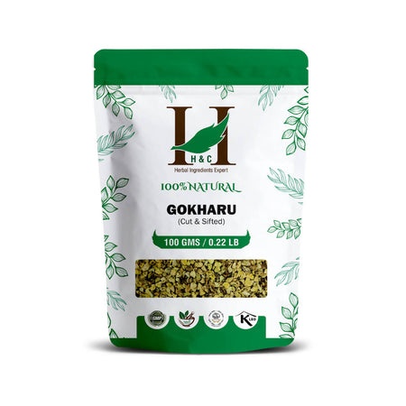 H&C Herbal Gokhru Cut & Shifted Herbal Tea Ingredient