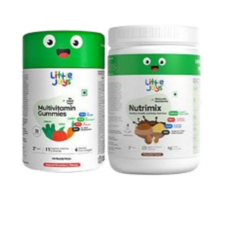 Little Joys Nutrimix Nutrition Powder 2 - 6 yrs + Multivitamin Gummies Combo