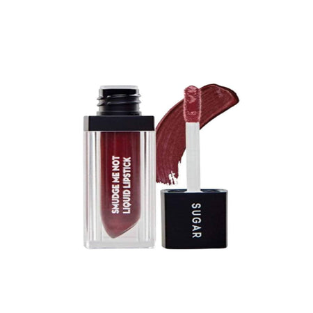Sugar Smudge Me Not Liquid Lipstick - Merlot Glow (Metallic Burgundy)