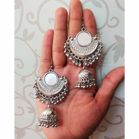 MS Fashion India Bollywood Style Half Moon Jhumki Earrings