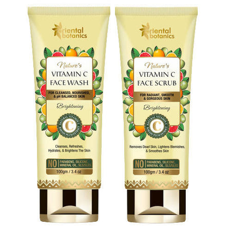 Oriental Botanics Nature’s Vitamin C Face Wash And Face Scrub Combo