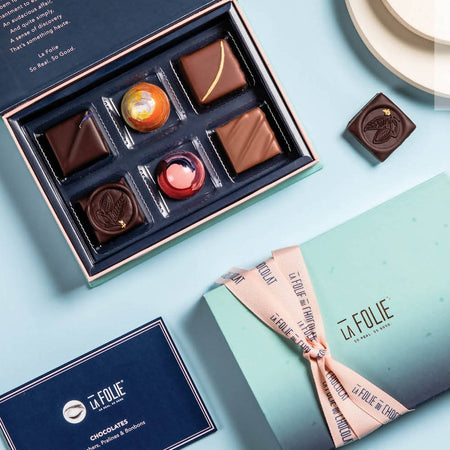 La Folie Box Of 6 - Ganache And Bonbons