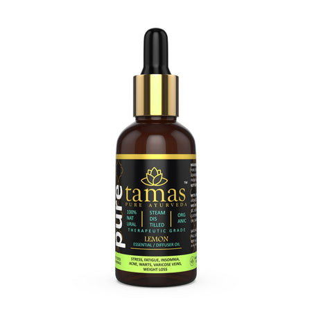 Tamas Pure Ayurveda 100% Organic Lemon Essential Oil-USDA Certified Organic