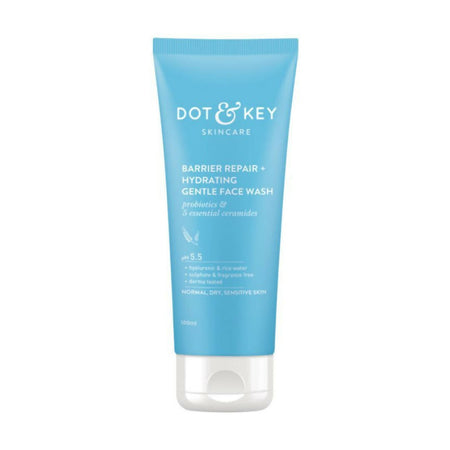 Dot & Key Barrier Repair Hydrating Gentle Face Wash For Dry, Normal & Sensitive Skin With Hyaluronic & Rice Water