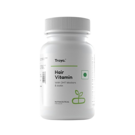 Traya Hair Vitamins with Biotin and Bhringraj Capsules