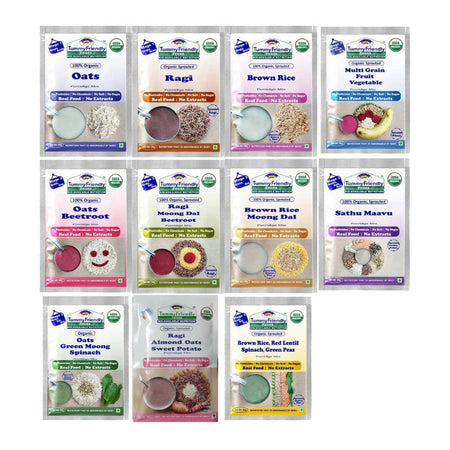 TummyFriendly Foods Organic Sprouted Porridge Mixes Combo