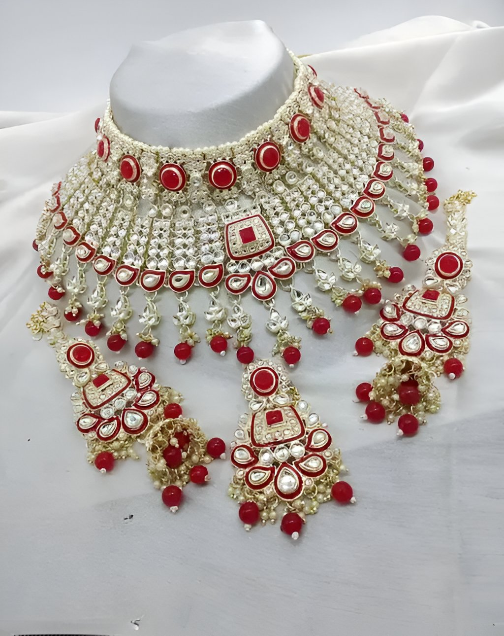 Kundan Polki Meenakari Indian bridal jewelry sets — necklace sets for weddings and festive occasions