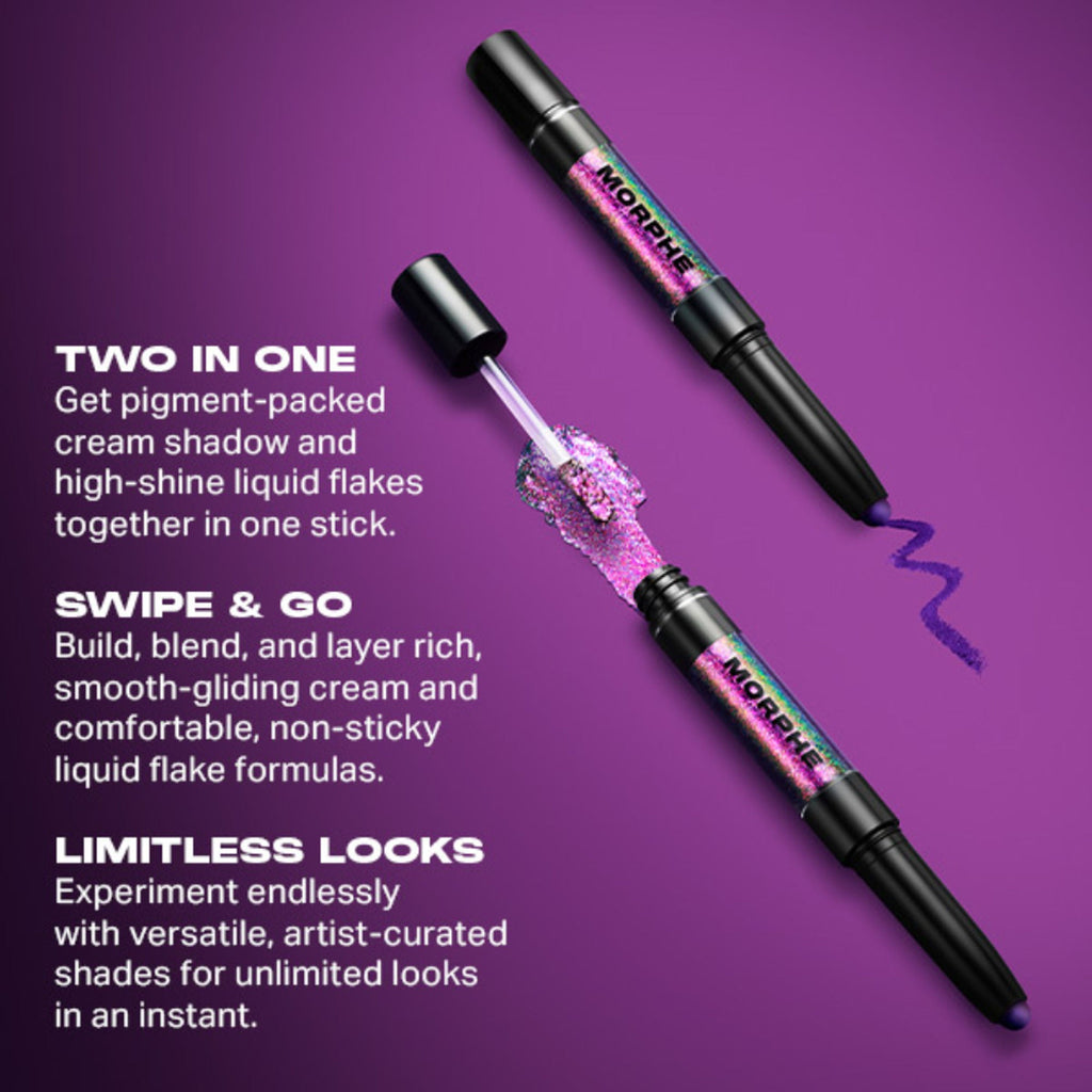 MORPHE Mixed Signals Dual Ended Cream & Liquid Shadow Stick - Lover Fighter - Distacart