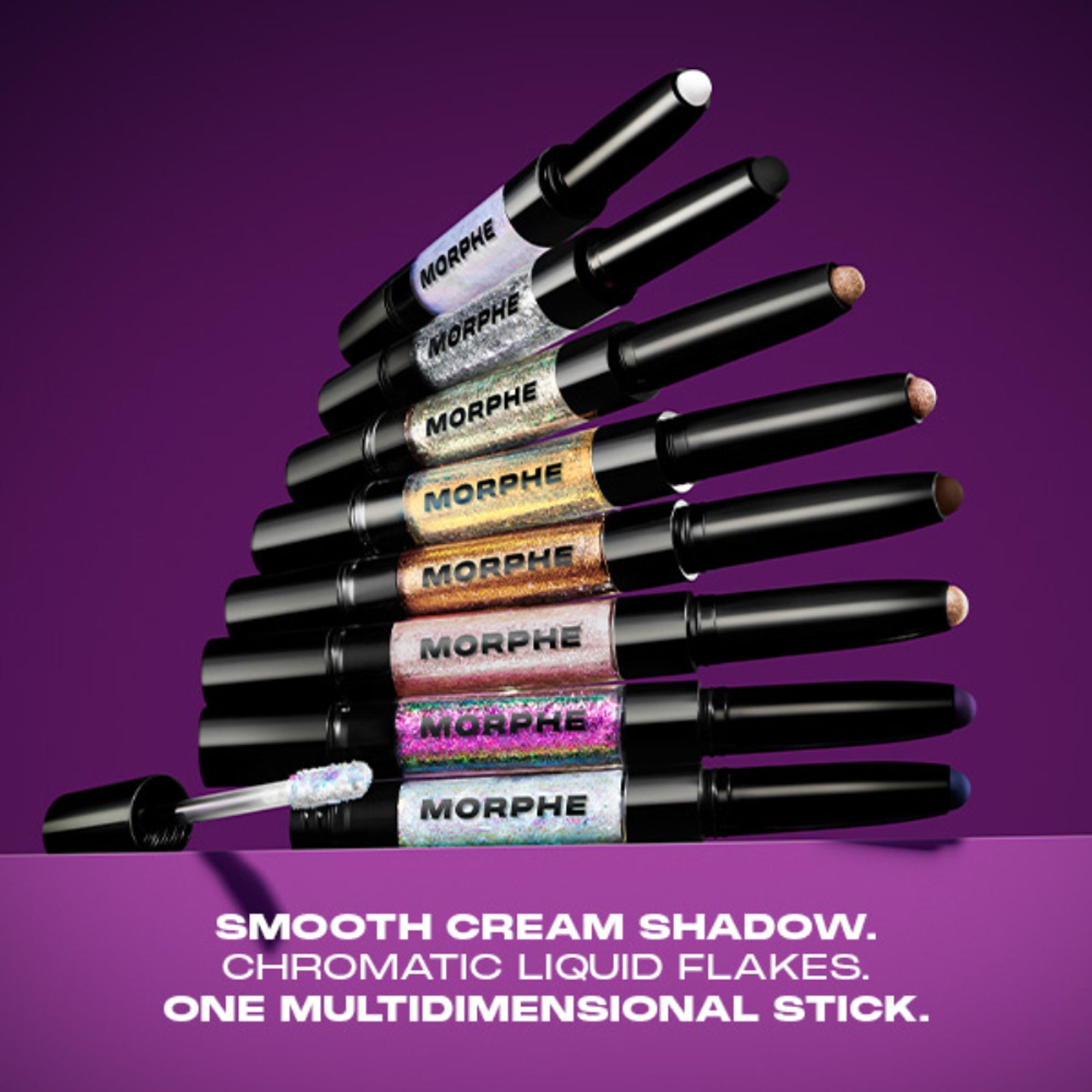 MORPHE Mixed Signals Dual Ended Cream & Liquid Shadow Stick - Flirtatious Faithful - Distacart