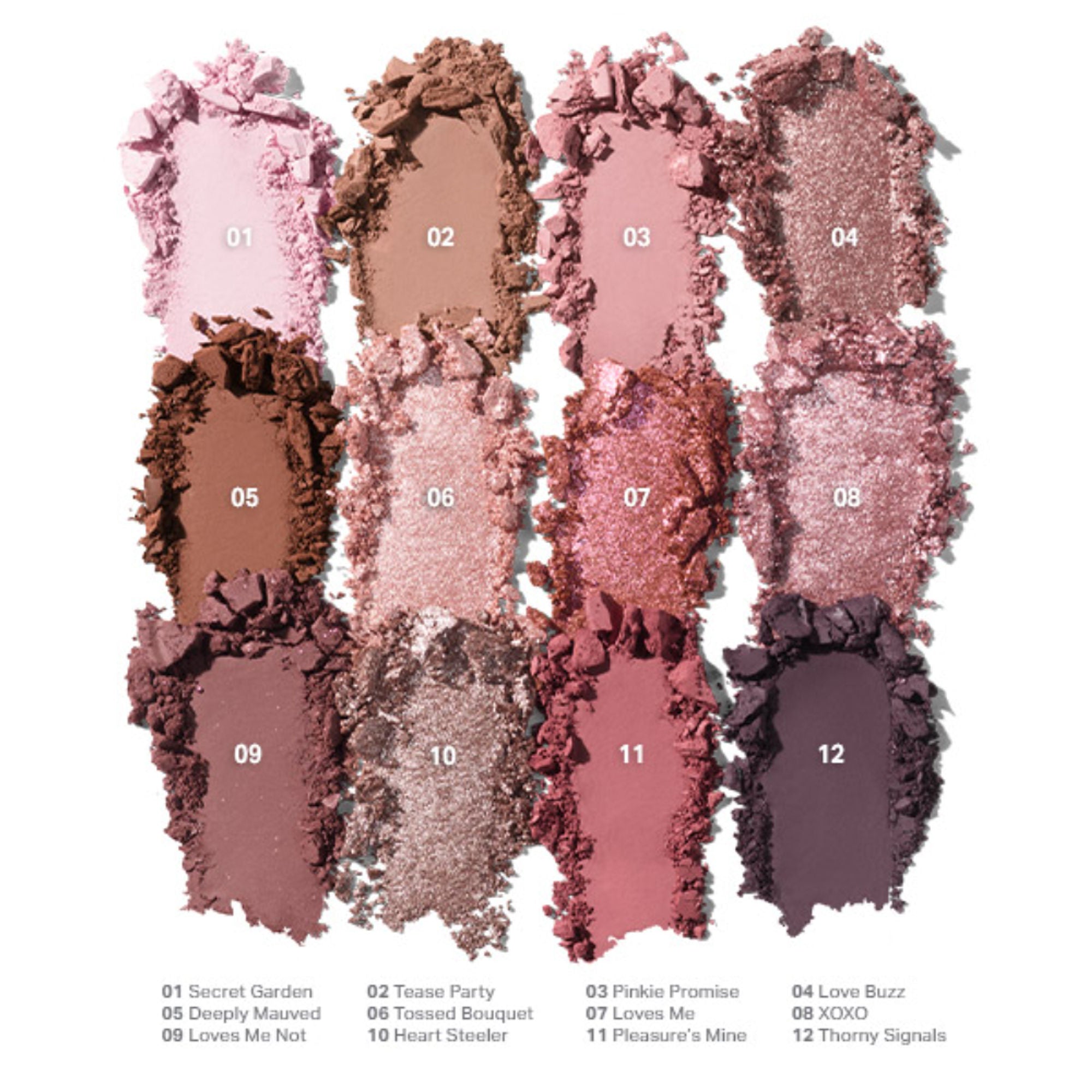 MORPHE Chromaplus 12-Pan Eyeshadow Palette - Rose Frequency - Distacart