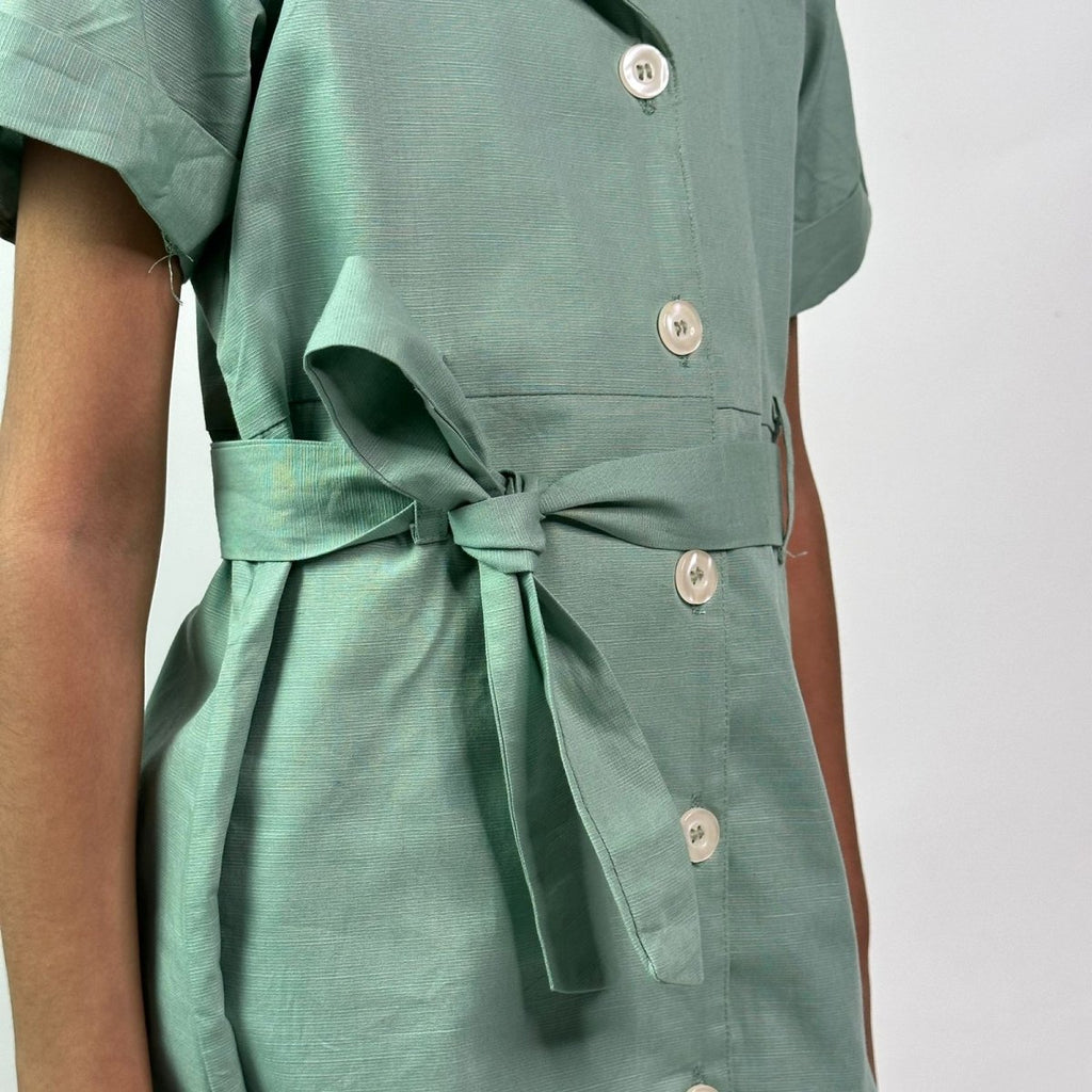 ArthLife Seafoam Green Watermelon Shirt Dress