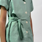 ArthLife Seafoam Green Watermelon Shirt Dress