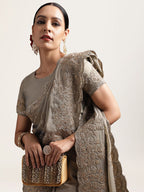 kasee Sequinned Embellished Pure Silk Saree