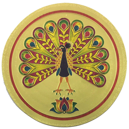 Stickerbazaar Micro Golden Embossing Rangoli Stickers