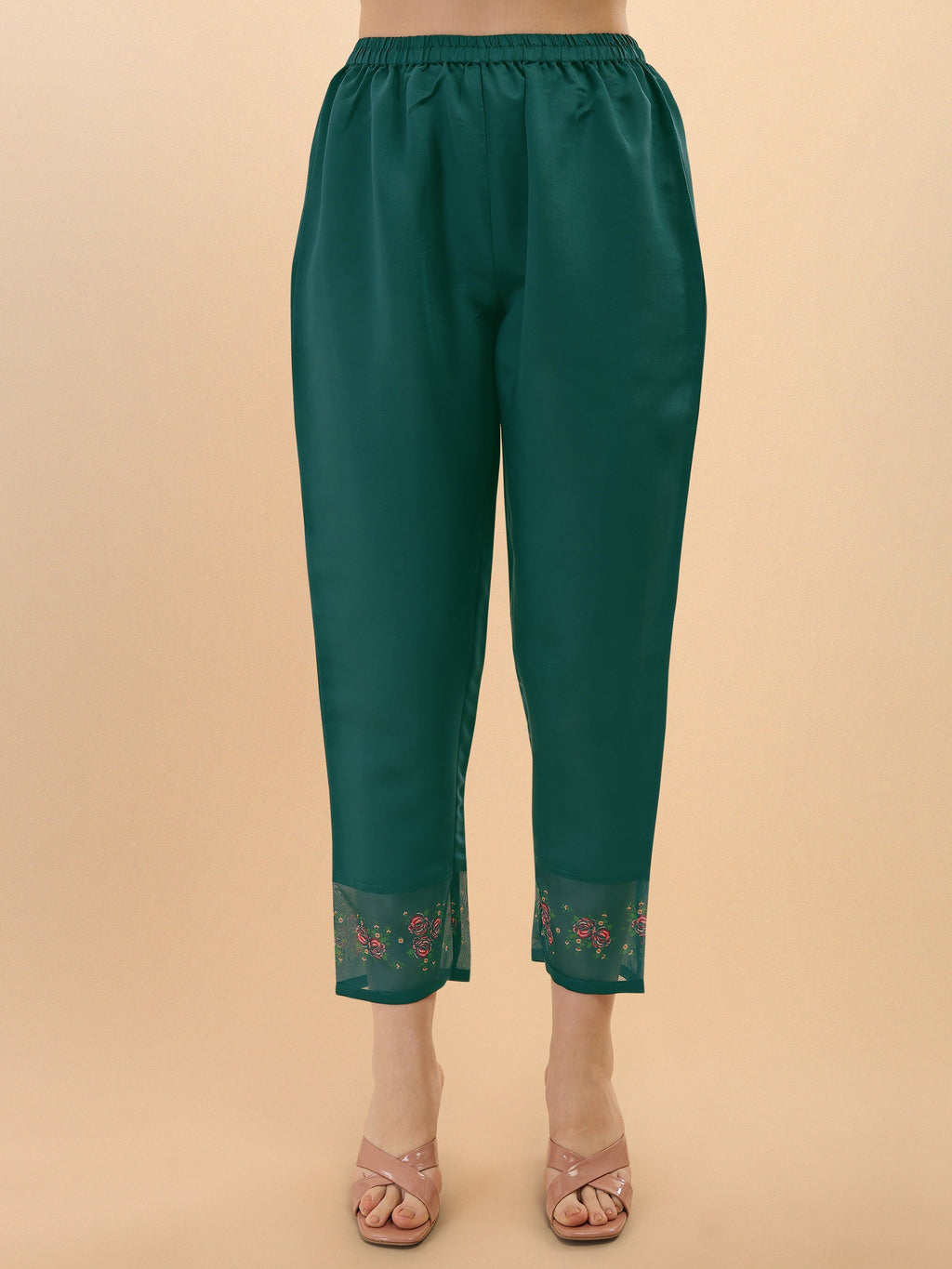 Embroidered Kurta With Pant & Dupatta Set, Multicolor - Hiral Fashion - Distacart