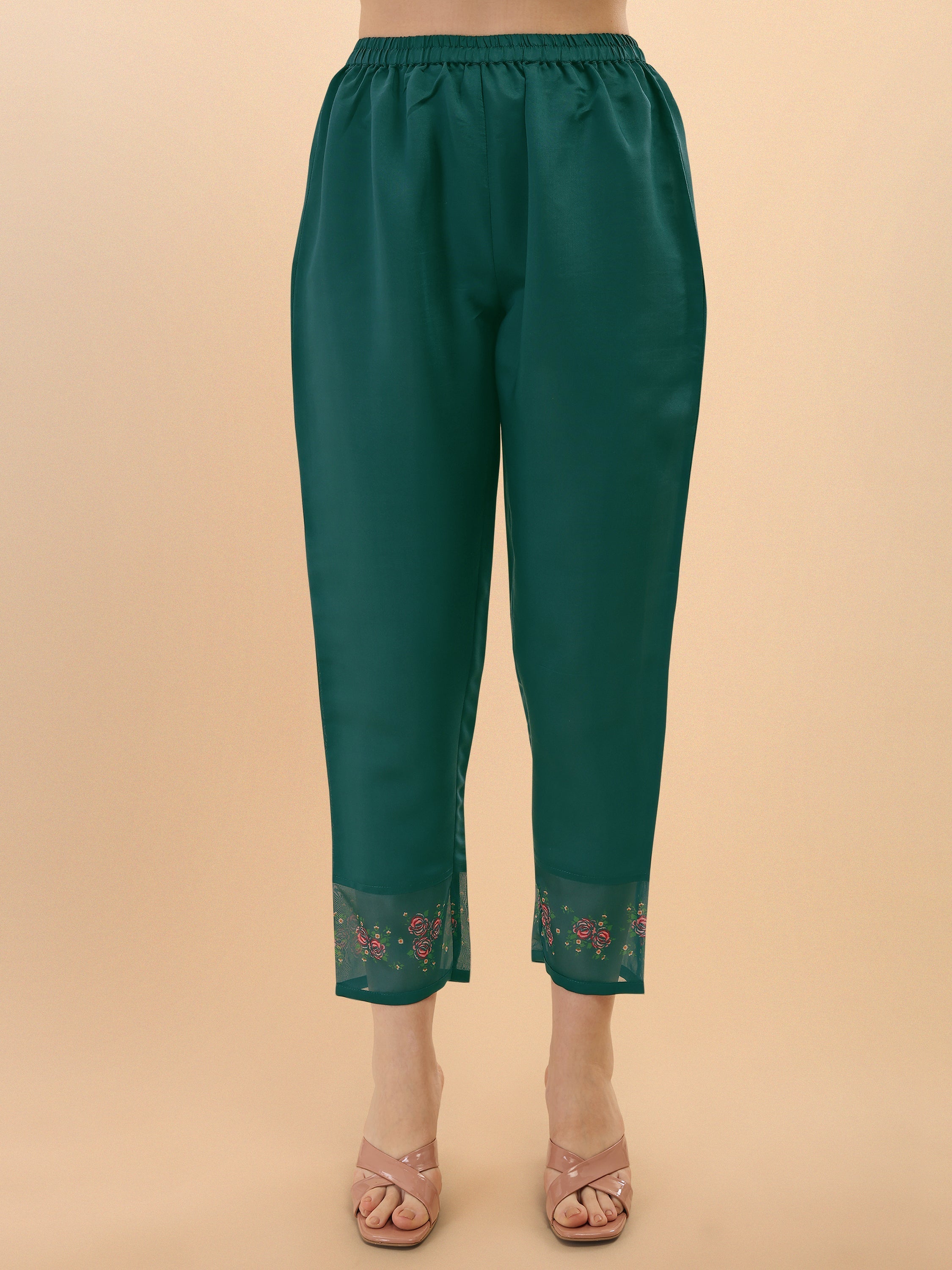 Embroidered Kurta With Pant & Dupatta Set, Multicolor - Hiral Fashion - Distacart