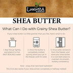 Luxura Sciences African Raw Shea Butter Unrefined Organic Ivory for Skin and Body