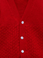 Chutput Kids Cute Red Coloured Solid Pullover Sweater