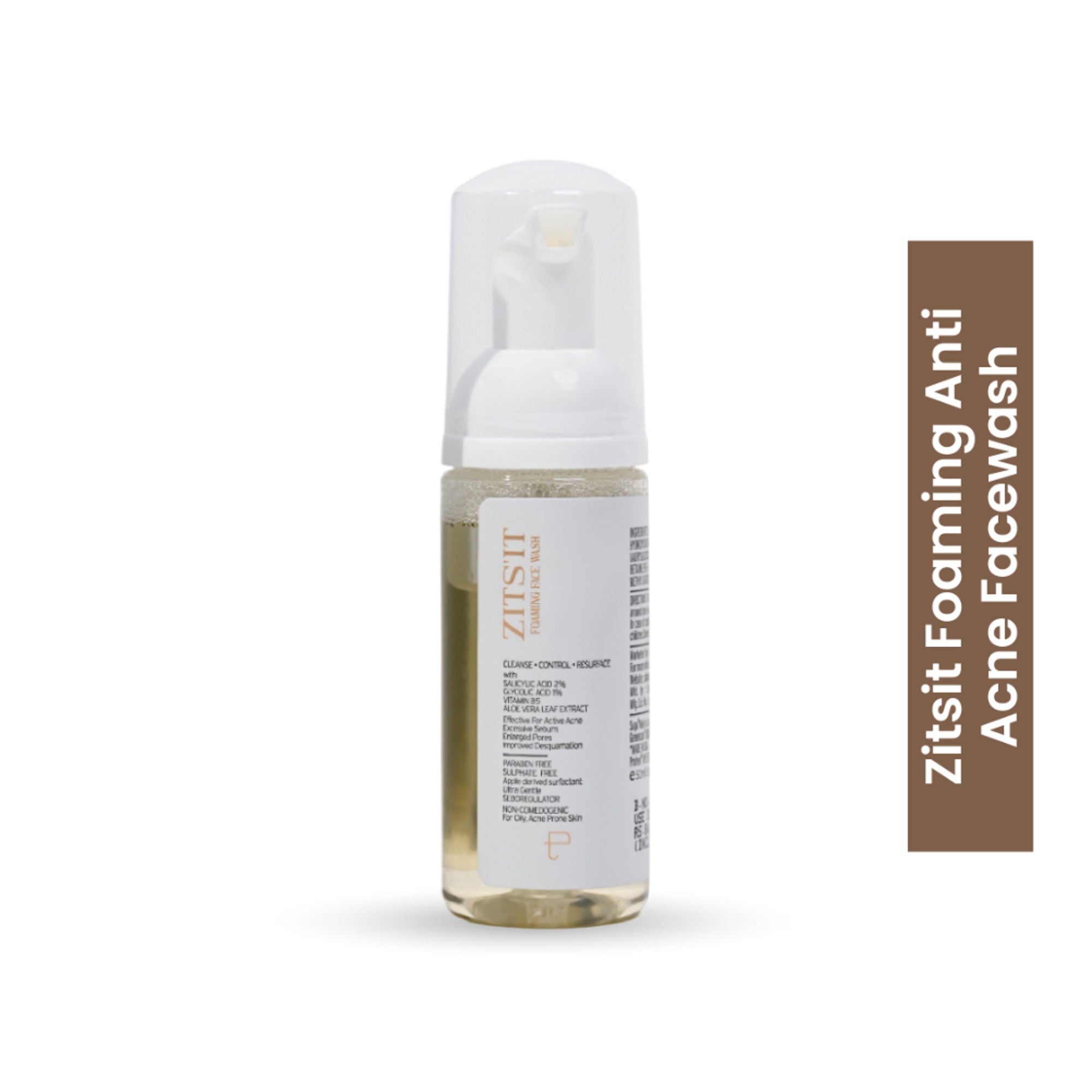 Personal Touch Skincare Zitsit Gentle Foaming Anti Acne Facewash pH 5 For Dry, Oily, Normal & Acne Prone