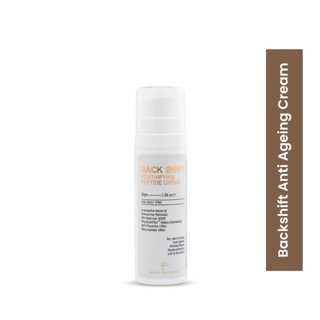 Personal Touch Skincare Backshift Anti Ageing Peptide Cream With Granactive Retinol, Bio Placenta & Niacinamide