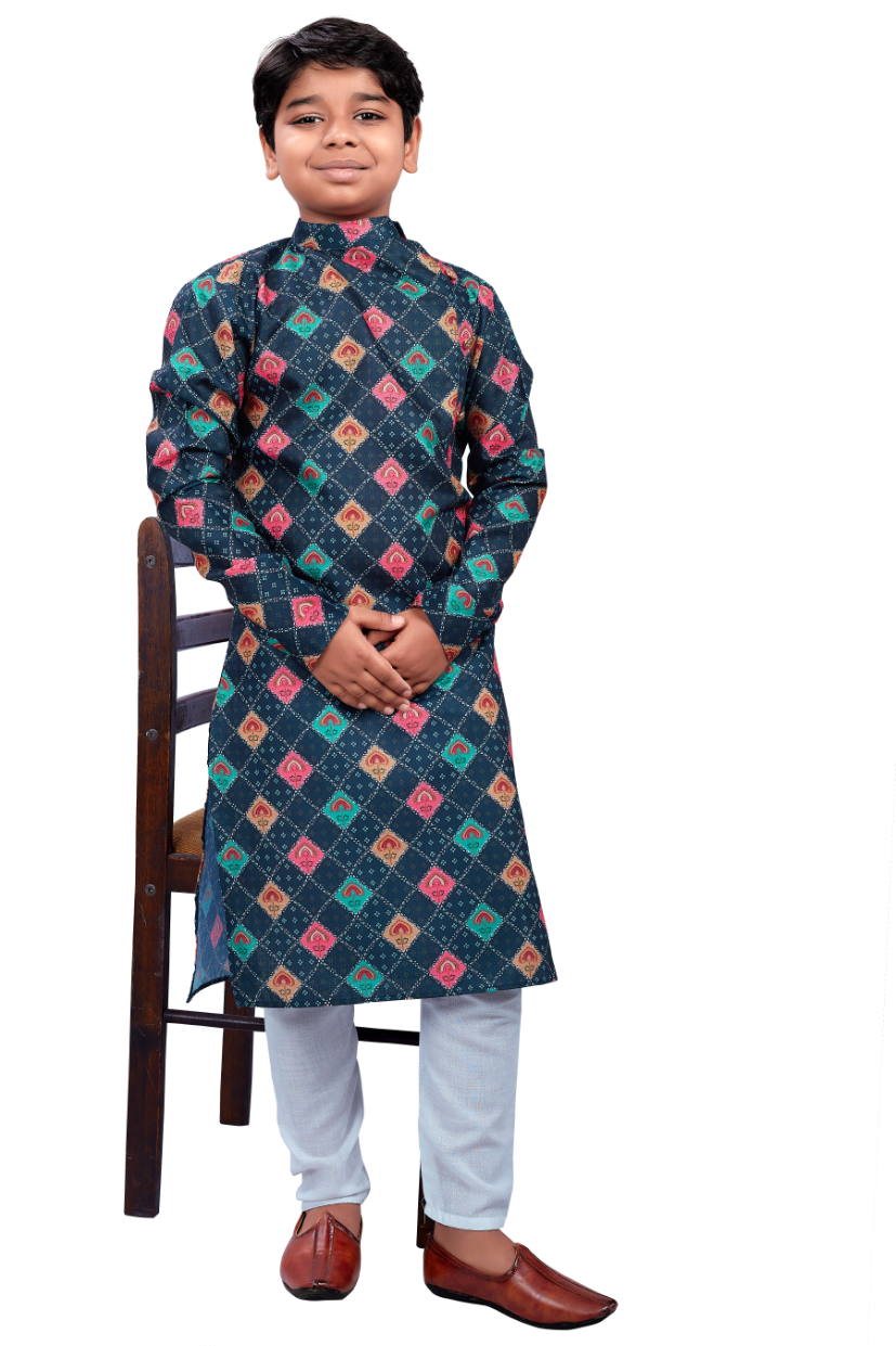 DEIANA'S Casual Designer Kurta Pyjama Set For Boys And kids (Multicolor)