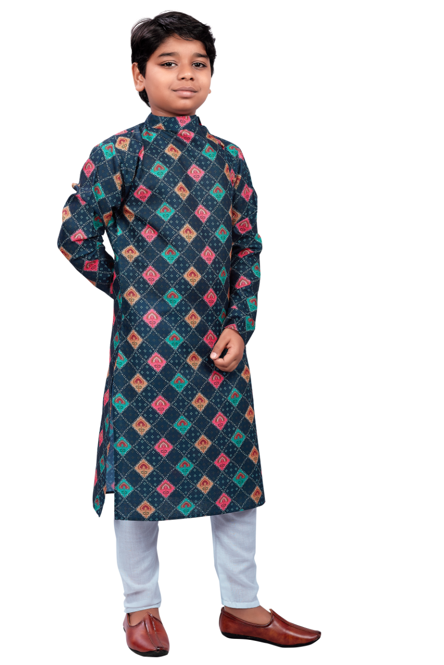 DEIANA'S Casual Designer Kurta Pyjama Set For Boys And kids (Multicolor)