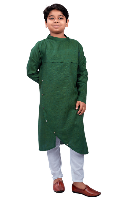 DEIANA'S Casual Designer Kurta Pyjama Set For Boys And kids (Green)