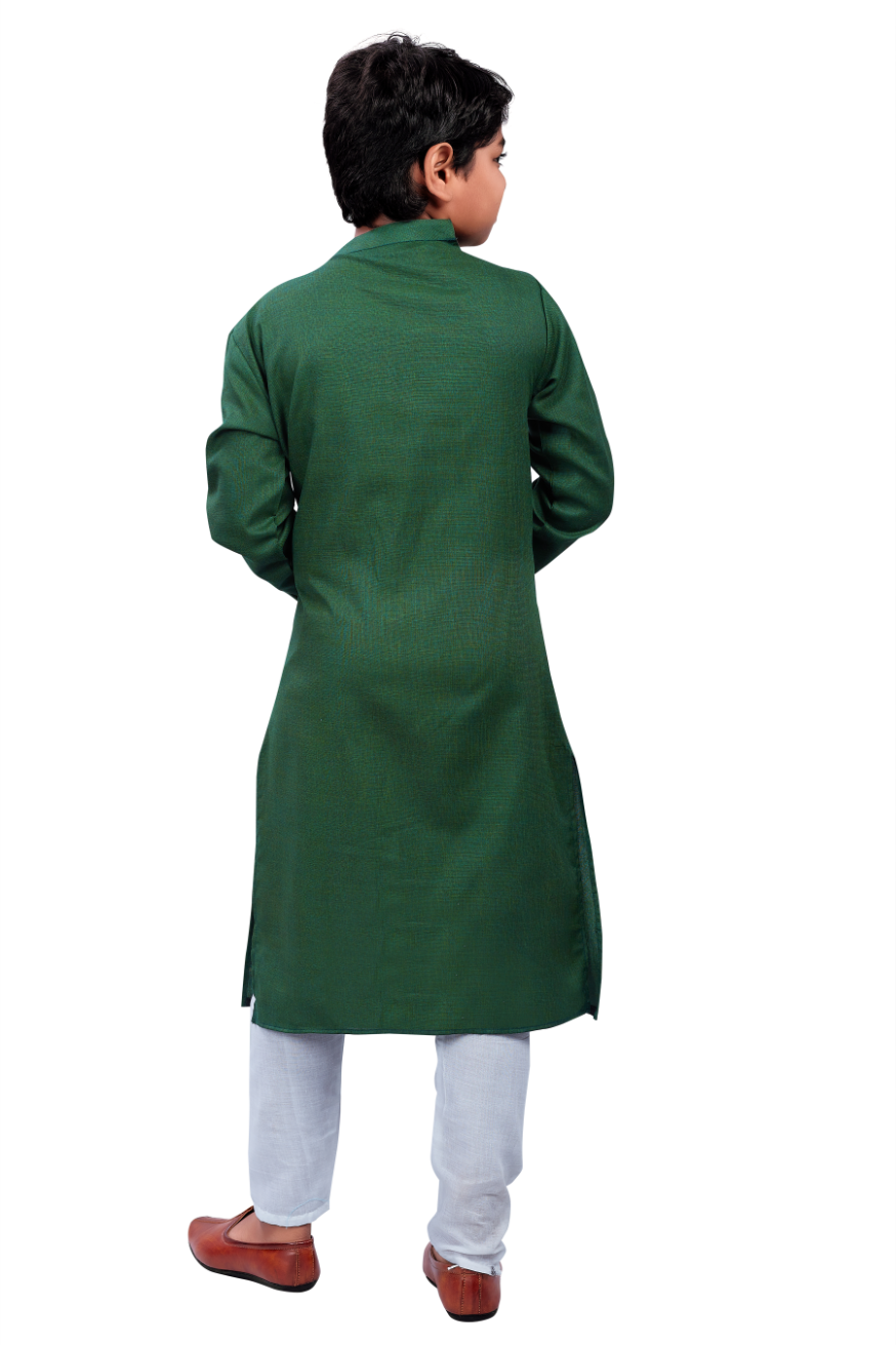 DEIANA'S Casual Designer Kurta Pyjama Set For Boys And kids (Green)
