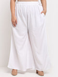 TAG 7 Plus Size Mid-Rise Ethnic Palazzos
