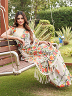 Tikhi Imli White Floral Woven Design Saree - Distacart