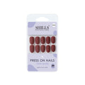 shills professional reusable press on nails oval spn666