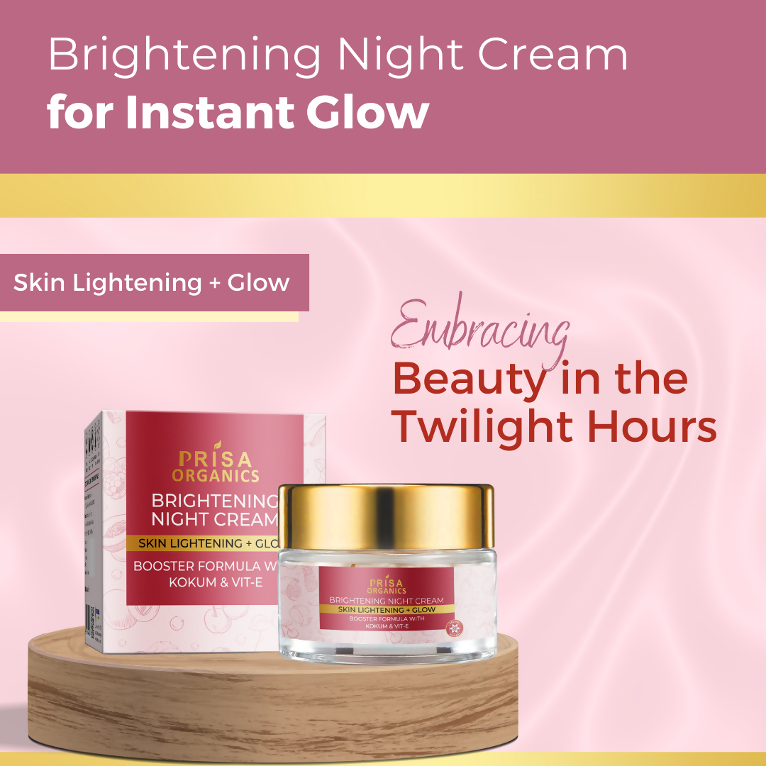Prisa Organics Brightening Night Cream - Distacart