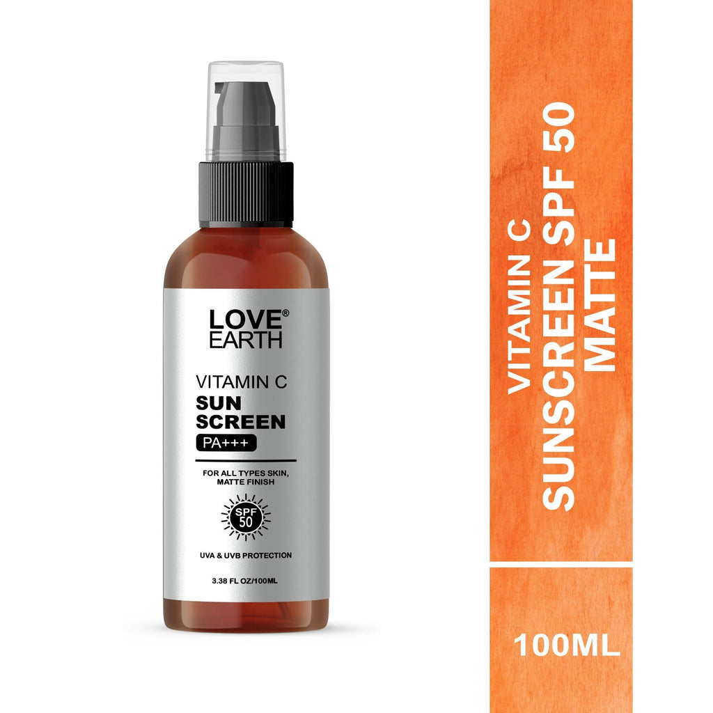 Love Earth Vitamin C Sunscreen SPF-50 PA+++ For Sun's UVA & UVB