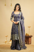 Yash Enterprise Light Purple Cosmo Silk Embroidery Suit Set - Distacart