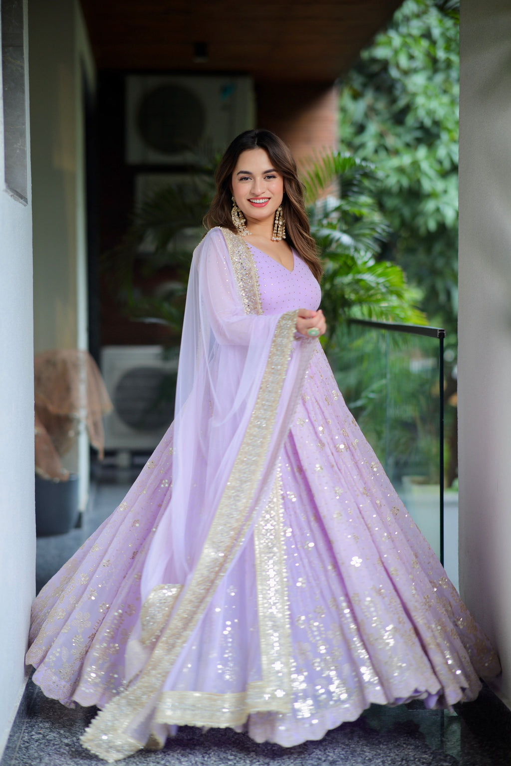 Yash Enterprise Light Purple Fux Bloomimng Silk Embroidery Suit Set - Distacart