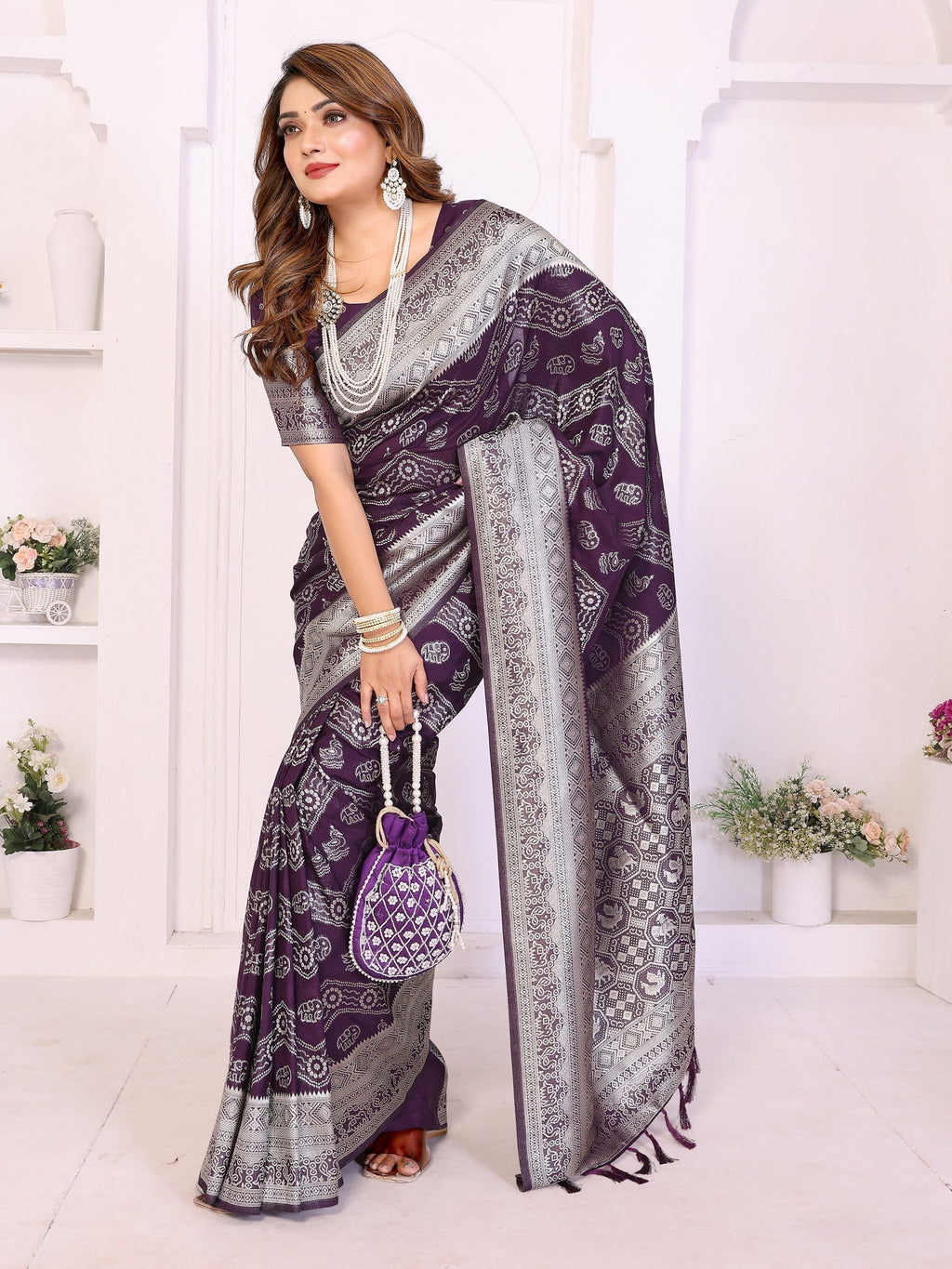 Anaita Premium Georgette Silk Saree - Distacart