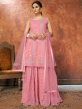 Myra Pink Georgette Embroidered Designer Suit